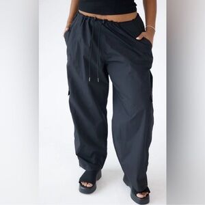 NWOT Klassy Network Black Women's Parachute Pants - Run Large